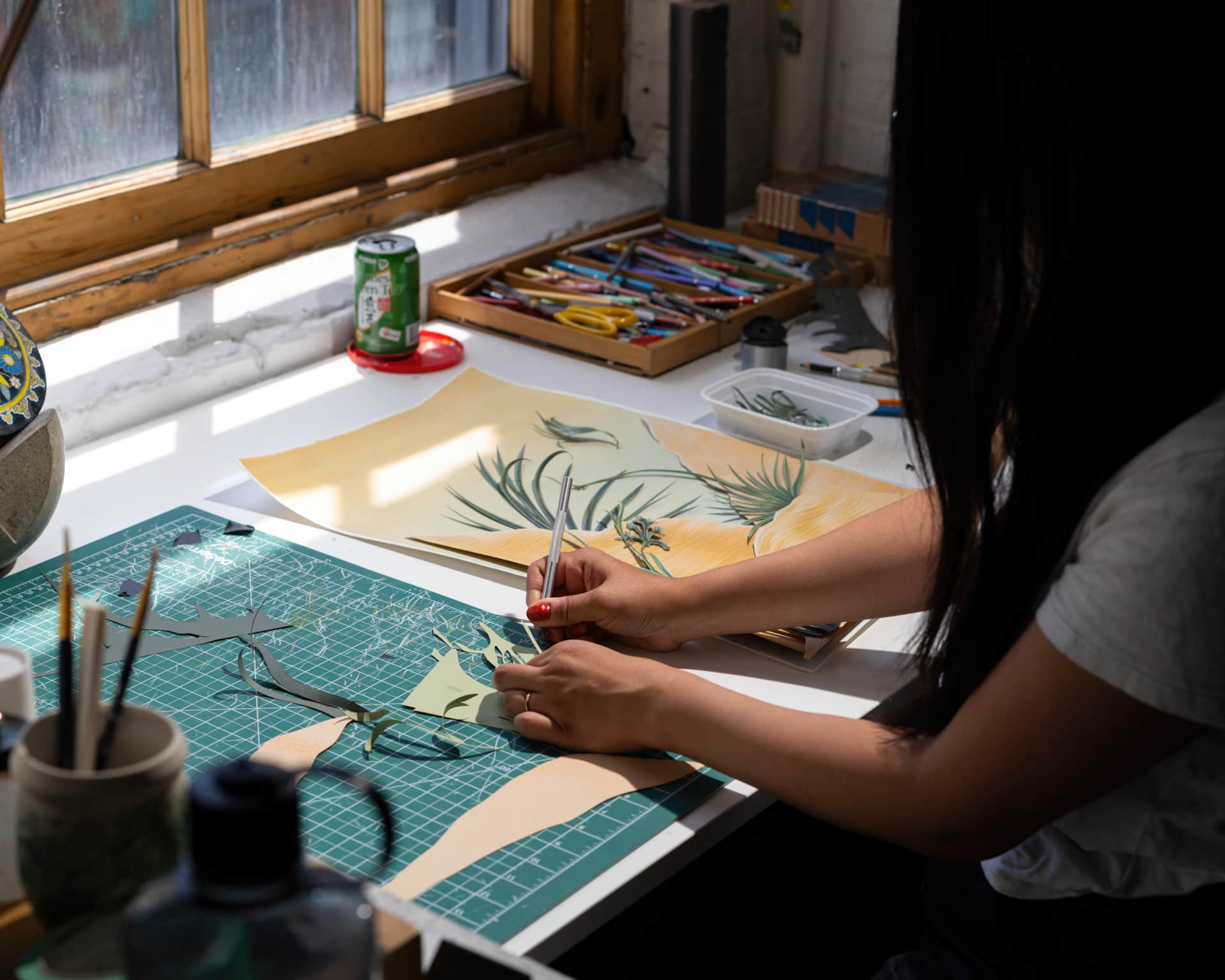 Work in progress shot of Winnie Truong's animation